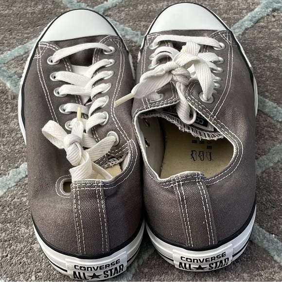 Converse Chuck Taylor All Star Low Top Gray Canvas 1j794 - Picture 3 of 6